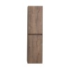 Pensile bagno sospeso rovere scuro H 140 con 2 ante soft-close  Mona