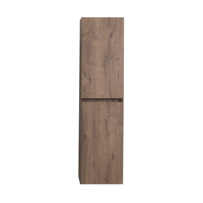 Pensile bagno sospeso rovere scuro H 140 con 2 ante soft-close  Mona