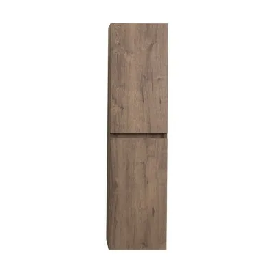 Pensile bagno sospeso rovere scuro H 140 con 2 ante soft-close  Mona