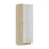 Mobile scarpiera H 180 cm in legno rovere canadese con ante e ripiani regolabili