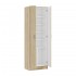 Mobile scarpiera H 180 cm in legno rovere canadese con ante e ripiani regolabili