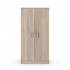 Mobile scarpiera H 180 cm in legno rovere canadese con ante e ripiani regolabili