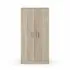 Mobile scarpiera H 180 cm in legno rovere canadese con ante e ripiani regolabili