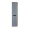 Pensile bagno sospeso rovere fumo e blu pastello H 140 ante soft-close Iris