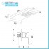 Set doccia incasso Erika con soffione doccia a muro 22x50 in acciaio inox
