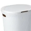 Cesto portabiancheria bianco capacità 40 lt