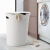 Cesto portabiancheria bianco capacità 40 lt