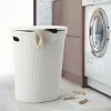Cesto portabiancheria bianco capacità 40 lt