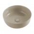 Lavabo da appoggio sabbia tondo 38,5 cm  in ceramica  Zelos