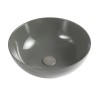Lavabo da appoggio a ciotola 33 cm grigio cemento in ceramica  Espeon