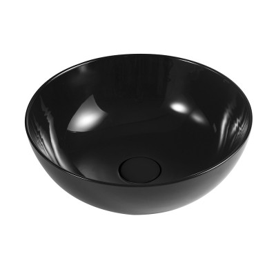 Lavabo da appoggio a ciotola 33 cm nero lucido in ceramica  Espeon