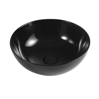 Lavabo da appoggio a ciotola 38,5 cm nero lucido in ceramica  Espeon