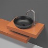 Lavabo da appoggio a ciotola 38,5 cm nero opaco in ceramica  Espeon