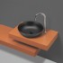 Lavabo da appoggio a ciotola 38,5 cm nero opaco in ceramica  Espeon
