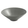 Lavabo da appoggio slim 40,5 cm grigio cemento in ceramica  Paras