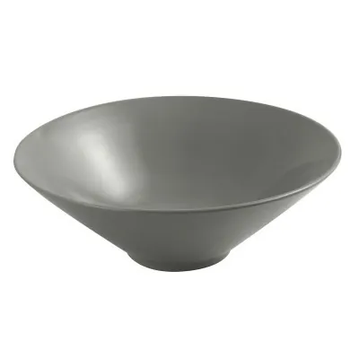 Lavabo da appoggio slim 40,5 cm grigio cemento in ceramica  Paras