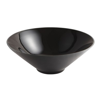 Lavabo da appoggio slim 40,5 cm nero in ceramica  Paras