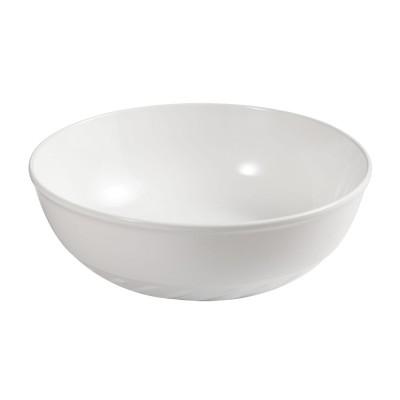 Lavabo da appoggio 33 cm bianco lucido con rilievi sul fondo  Logos