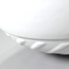 Lavabo da appoggio 40 cm bianco lucido con rilievi sul fondo  Logos