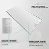 Piatto doccia 80x120 bianco pietra in resina riducibile con canalina Argo