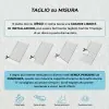 Piatto doccia 80x120 bianco pietra in resina riducibile con canalina Argo