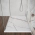 Piatto doccia 80x120 effetto marmo in resina riducibile con canalina Argo