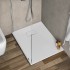 Piatto doccia 70x80 cm bianco effetto pietra in resina riducibile Agorà