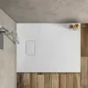 Piatto doccia 70x70 cm bianco effetto pietra in resina riducibile Agorà