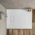 Piatto doccia 70x70 cm bianco effetto pietra in resina riducibile Agorà