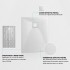 Piatto doccia 80x80 semicircolare bianco pietra in resina riducibile Agorà