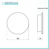 Scaldasalviette elettrico Miros O a specchio 31,5 cm argento 70W  