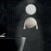 Scaldasalviette elettrico Miros O a specchio 31,5 cm argento 70W  