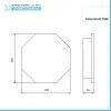 Scaldasalviette elettrico Nazca 29,5 cm bianco lucido in ceramica 70W 