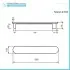 Scaldasalviette elettrico Ness 63 cm bianco opaco 50W in ceramica 