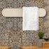 Scaldasalviette elettrico Ness 48 cm resina sabbia 40W in ceramica 