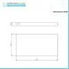 Scaldasalviette elettrico H-Pad 50 cm bianco lucido 100W in ceramica 
