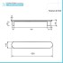 Scaldasalviette elettrico Ness 63 cm azzurro opaco 50W in ceramica 