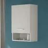 Pensile bagno sospeso 45 cm grigio calce anta soft-close e vano Moon