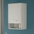 Pensile bagno sospeso 45 cm grigio calce anta soft-close e vano Moon