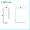 Pensile bagno sospeso 45 cm grigio calce anta soft-close e vano Moon