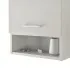 Pensile bagno sospeso 45 cm grigio calce anta soft-close e vano Moon