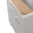 Mobile lavatoio 80x50 cm grigio calce vasca in resina e kit di scarico Moon 