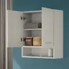 Pensile bagno sospeso 60 cm grigio calce ante soft-close e vano Moon