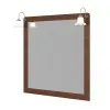 Mobile bagno a terra 115 cm noce con lavabo specchio e lampade Romantica