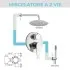 Set doccia completo cromato soffione 30 miscelatore e kit doccia