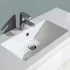 Mobile bagno sospeso bianco lucido 80 cm lavabo e specchiera LED Easy