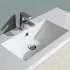Mobile bagno sospeso rovere grigio 80 cm lavabo e specchiera LED Easy