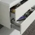 Mobile bagno sospeso bianco venato 100 cm lavabo e specchiera LED Easy