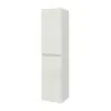 Pensile bagno sospeso bianco venato H 136 cm ante reversibili soft-close Easy
