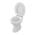 Coppia sanitari tradizionali scarico a terra e copriwc soft-close linea Zeta